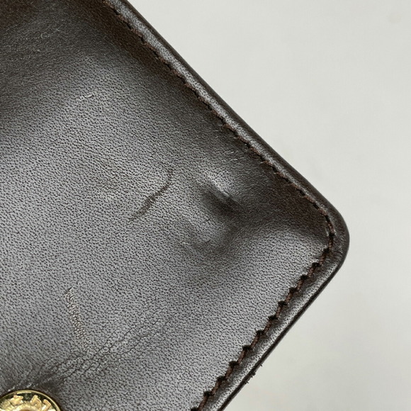 Celine C Macadam Pattern Mini Leather Pochette Shoulder Bag Brown - Picture 6 of 8